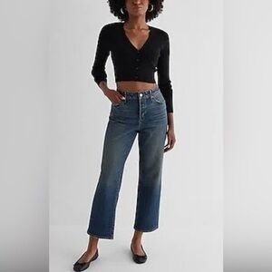 Express High Waisted Ankle Jeans